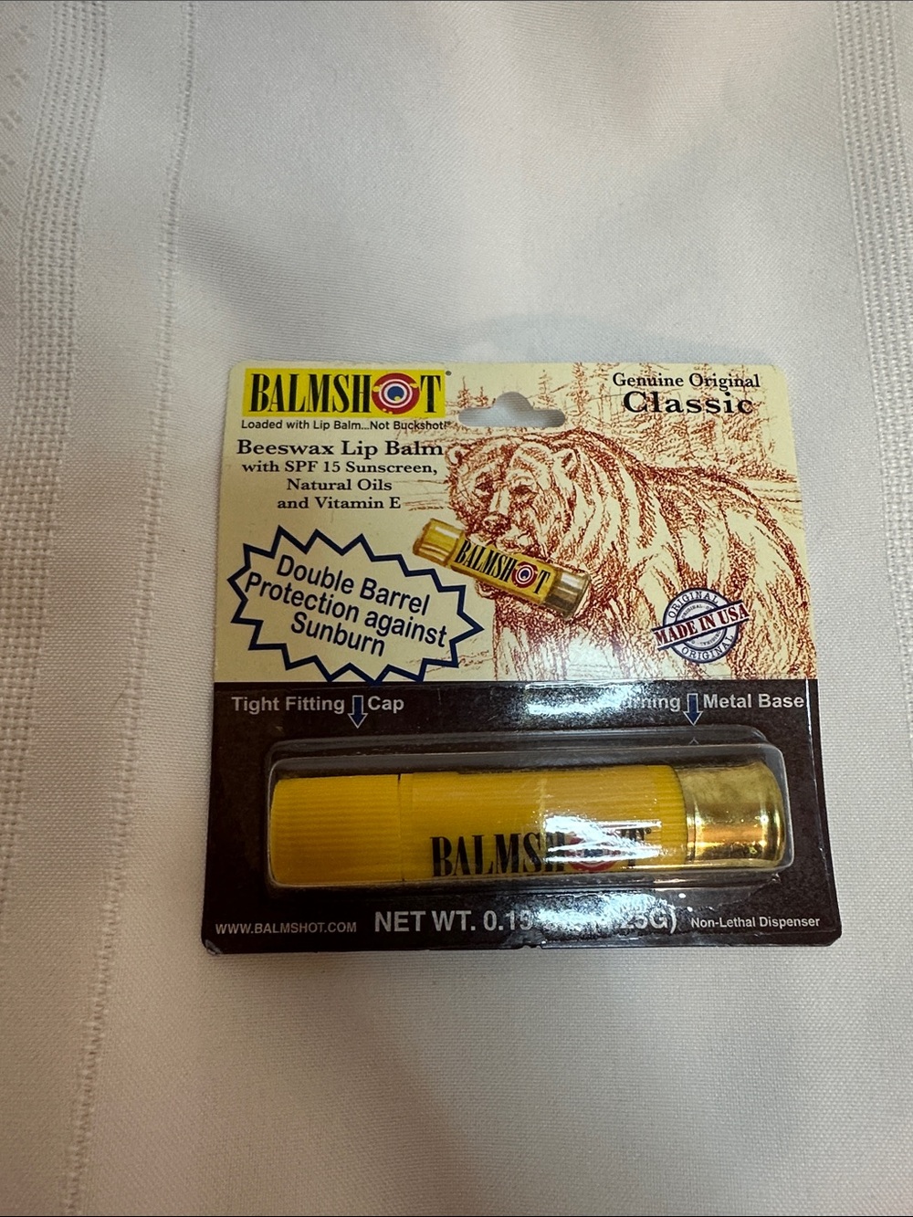 Classic Beeswax Lip Balm SPF 15 - Yellow